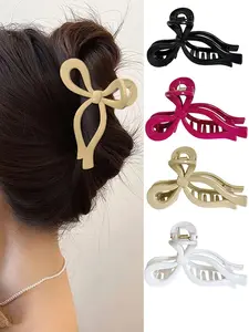 1Pcs Butterfly Hair Clip, Made of Silicone Material, About 4.3 Inches Long, Soft and Anti-collision, Protecting the Head, Firmly Fixing Hair Strands, Durable and Anti Drop, with Multiple Color Options, Flower Hair Clip, Hair Claws