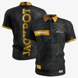 Target Adrian Lewis 2025 Dart Shirt - Official Jackpot Legacy Design with Golden Collars & Cuffs for Performance Comfort