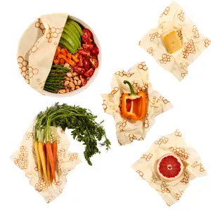 Bee's Wrap Assorted 5 Pack - Reusable Beeswax Wraps Kitchen Utensils