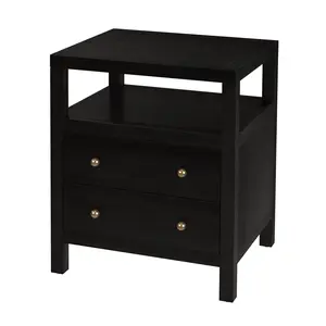 Nora 2-Drawer Nightstand in Coffee  5734451