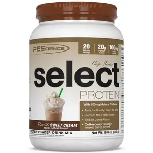 PEScience Select Cafe Protein 100mg Caffeine, 20g Iced Protein 20 Servings