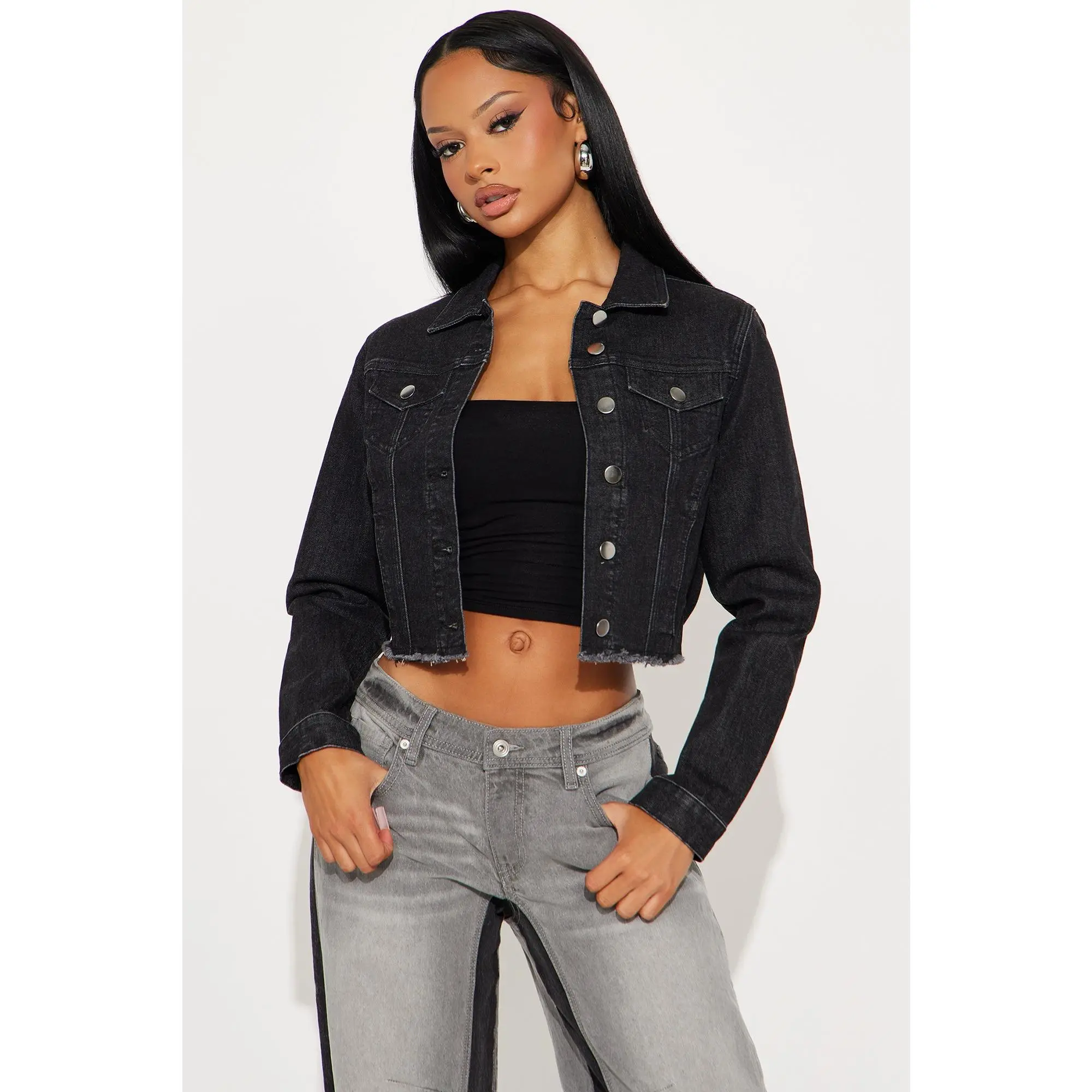 Not Your Father's Denim Jacket - Black Wash Not Your Father's Denim Jacket - Black Wash