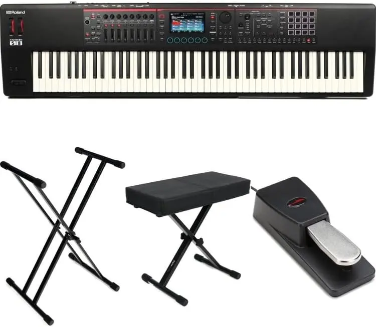 Roland FANTOM-08 Music Workstation Keyboard Bundle set