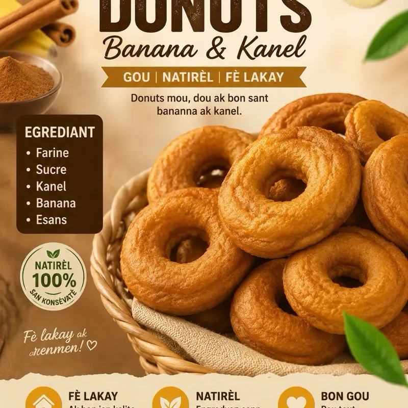 Authentic Haitian Donut Snack Pack