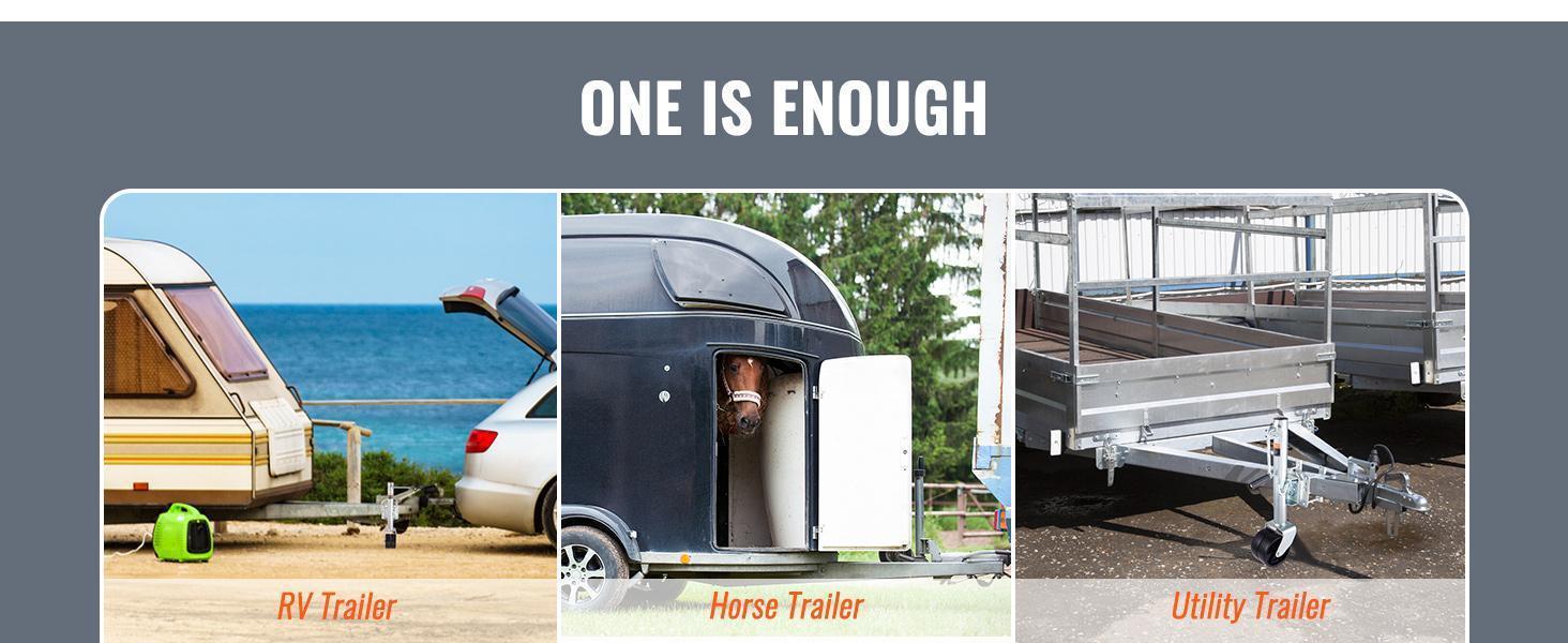 【fathersdaygift】VEVOR Boat Trailer Jack 35.3 in, Bolt-on Trailer Tongue Jack Weight Capacity Max 2000 lbs, with PP Wheel and Handle for lifting RV Trailer, Horse Trailer, Utility Trailer, Yacht Trailer