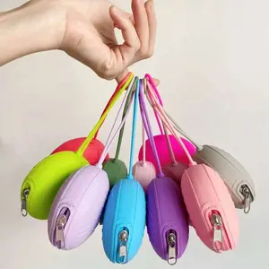 Portable Silicone Storage Bag for Kids, Baby Pacifier Organizer, Coin Key Earphone Jewelry Holder, Foldable Eyeglasses Case, Headset Cable Pouch