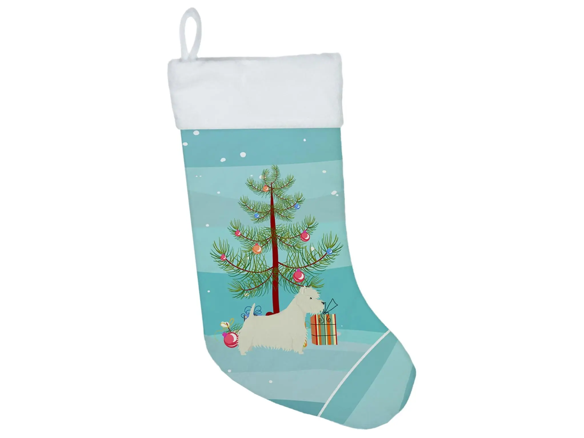 Carolines Treasures CK3569CS Westie Artwork Christmas Stocking, Festive Home Party Decoration Supply