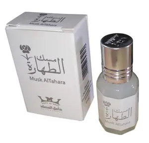 Women Musk Al tahara Pure Saudi Altahara Body White 5 ml Alcohol Free (1 Bottle = 5 ml)