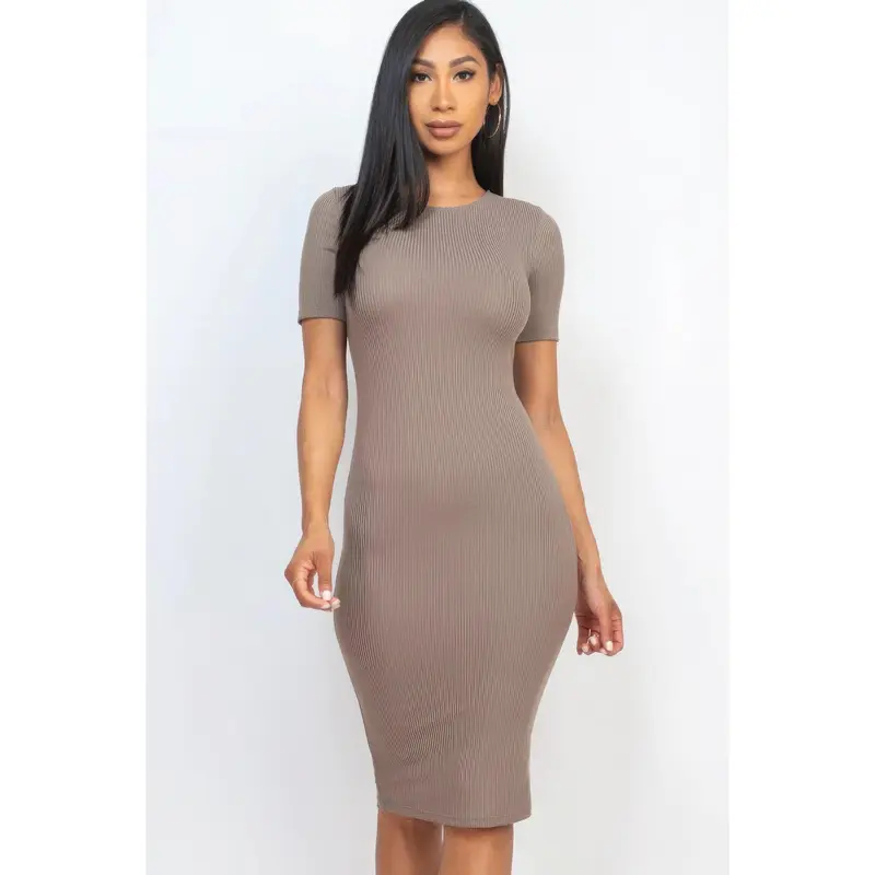 white midi dress amazon White ribbed midi dress amazon
