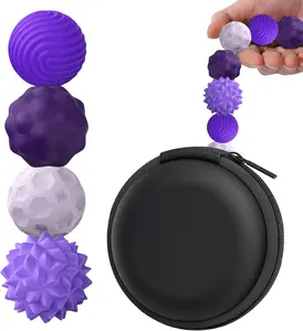4PCS 2026 Silicone Magnetic Fidget Balls Set, Stress-Relief Fidget Accessory for Adults, Sports & Outdoor Gym Companion Gift