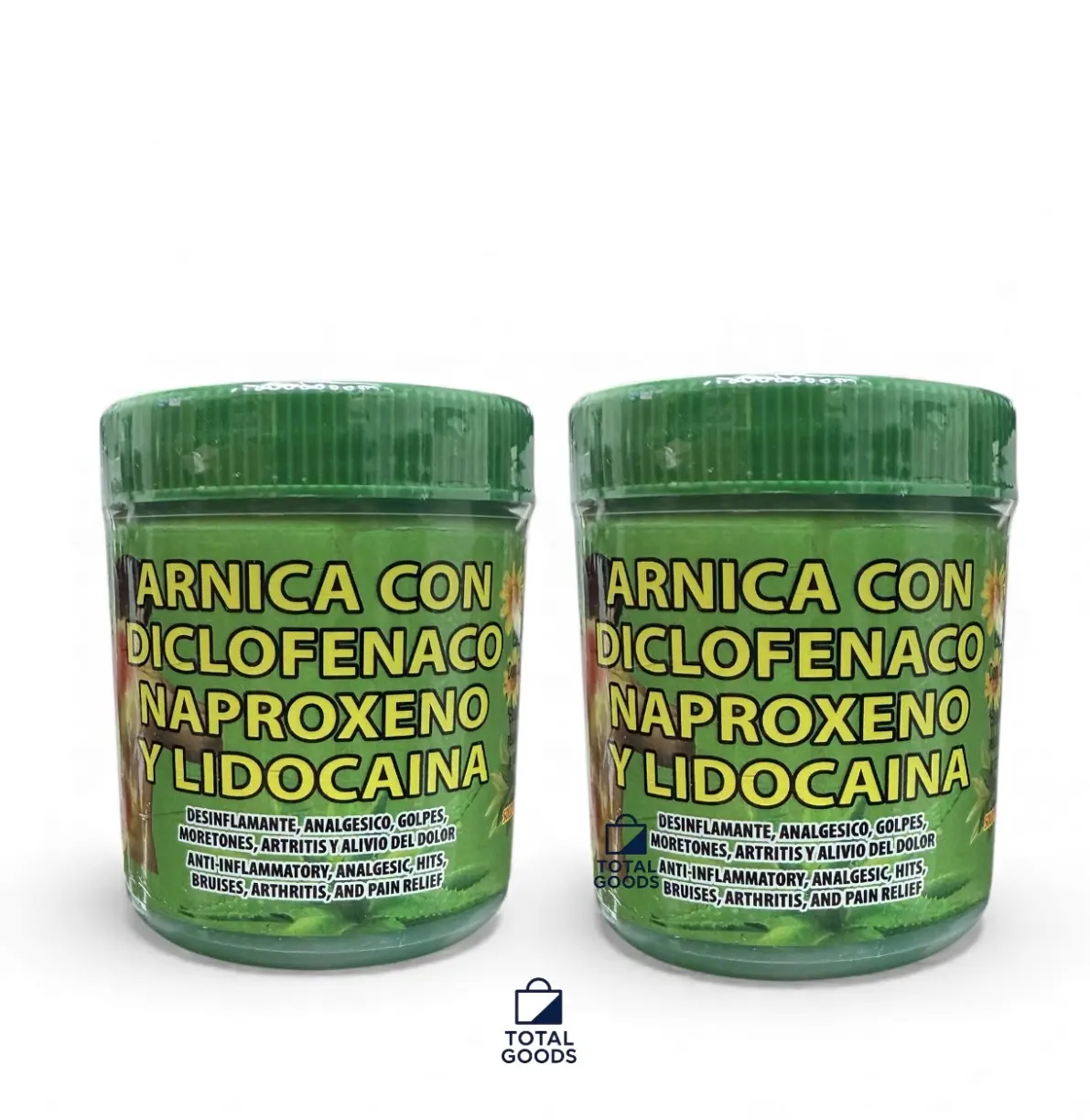 2 Pack Arnica Body Balm Diclofenaco, Naproxeno and Lidocaina - 120g Full Body Massage & Care Product for Beauty & Personal Care