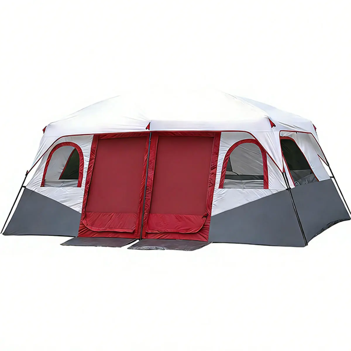 Tent for Family Camping 10-12 Person Two Bedrooms and One Living Room Instant Setup Oxford Fabric Weatherproof for Outdoor Adventures Family & Friends Gatherings Car Camping Glamping Memorial Day Gift more Party Tent
