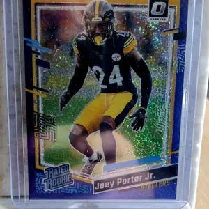 2023 Optic Blue Glitter Joey Porter Jr Rated Rookie SSP Football Card