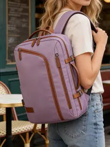 1pc  Women's computer backpack with large capacity and zipper closure, fashionable and versatile, casual and simple, suitable for business trips, commuting and office work. Women's computer backpack Stylish Daypacks Travel Backpacks