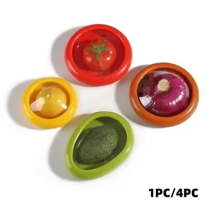 Transparent Refrigerator Preservation Box for Lemons, Avocados, and Tomatoes, Portable Sealed Containers to Prevent Oxidation, Fresh Food Kitchen Storage Solution