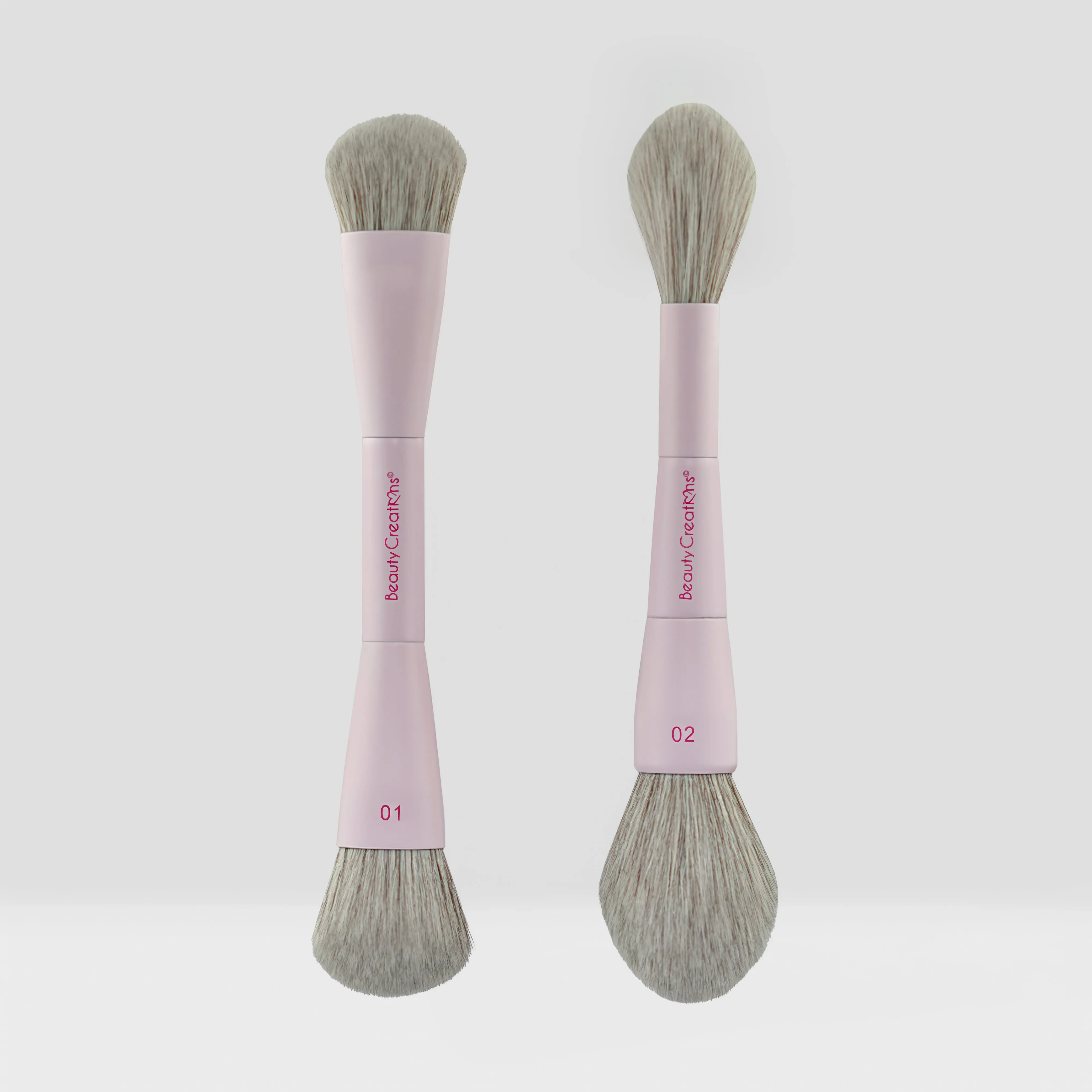 Beauty Creations Powder & Cream Complexion Brush Set, Makeup Brushes Set, Double-End Brush Sets & Kits