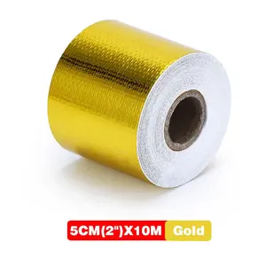 Thermal Exhaust Tape High Temperature Resistant Air Intake Heat Insulation Shield Wrap Reflective Heat Barrier Self Adhesive Engine