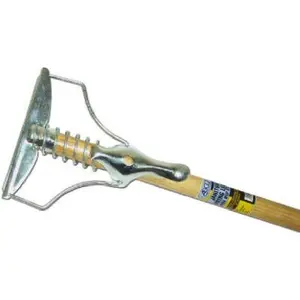 212 MAIN Steel Stick-Type Janitor Mop Stick - 54 in., Steel Head, Spring Lever