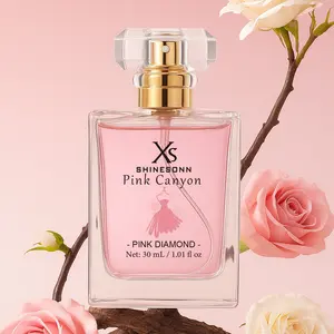 Shinesonn Pink Canyon Women's Perfume Pink Diamond Eau de Parfum 1.01 fl oz Floral Honeysuckle & Citrus Fragrance Gift for Her