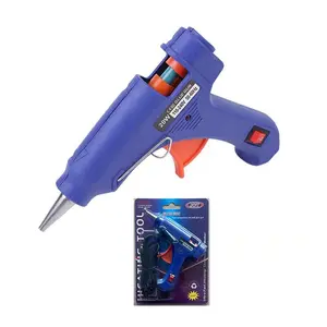 Mini Hot Glue Gun 10pcs Glue Stick Hot Glue Gun Set For Quick Repair Artist DIY Art Home 20w Blue