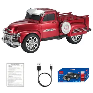 WSTER WS-558BT Pickup Truck Model Speaker with USB TF Card AUX FM Radio TWS Pairing for Indoor Outdoor Party Birthday Gift Stereo Bluetooth Speaker Christmas Present