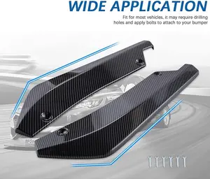 Universal Car Diffuser Rear Bumper Lip Splitters Fins Spoiler Canards Diffuser Side Fin JDM Style Scratch Mudguards Protector