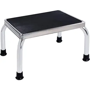 Foot Step Stool 350lbs Heavy-Duty Welded Steel Legs, Fully Welded Single Construction Frame, Anti-Skid Rubber Platform