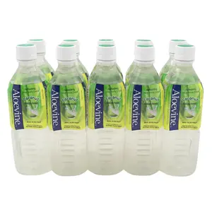 Aloevine Aloe Vera Drink Coconut healthy juice pure with chunks of aloe l 16.9 oz. 10 pack l plant based Vegetable Korean drinks