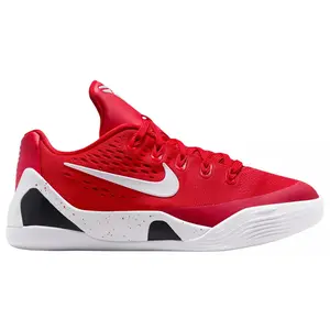 Nike Kobe 9 EM Low TB University Red Basketball Sneaker FV3607-600 Authentic Original Gradeschool Youth Athletic Sports Trainer Fashion Shoe for Boys, Trainer Shoes Hoopshoes