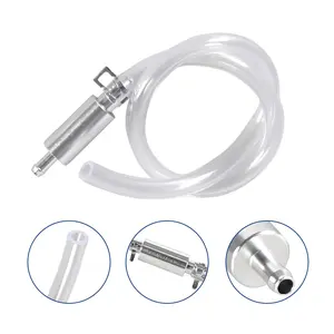 Brake Bleeder Hose with One-Way Check Valve, Universal Brake Fluid Bleeding Tool Kit for Car & Motorcycle Clutch Hydraulic Systems, Soft Tube with Metal Clips outdoorfun fathersdaygift