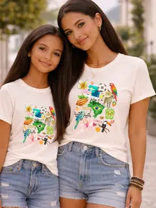 Brazil Collage WomanTee | Tropical Parrot, Toucan, Soccer, Hibiscus