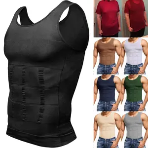 KijorBody 4/3/2/1 Pack Mens Round Neck Compression Shirts,Men Shaping Vest,Men Sleeveless Shirt Shapewear,Men Breathable Tank Tops For Running Workout Fitness Basketball Gym,Menswear & Underwear,Men's Underwear For All Seasons Base Layer