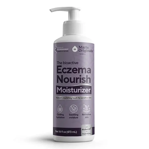 Marie Originals Eczema Nourish Moisturizing Lotion | Colloidal Oatmeal Daily Body Lotion for Dry, Itchy & Sensitive Skin | Hypoallergenic | 16 fl oz