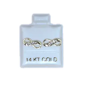 14K Real Gold Infinity Stud Earrings - Elegant Design for Everyday Wear, Timeless Elegance, Versatile & Stylish, Perfect for Casual & Formal Occasions