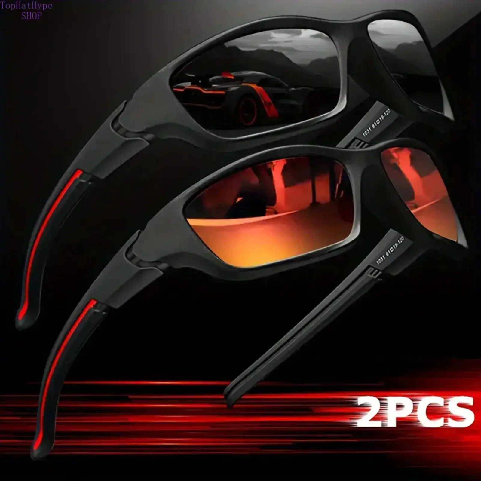 2/3 Pcs Polarized Sports Sunglasses, Unisex Full Wrap Surround Shades, Fantasy Outdoor Eyewear for Cycling, Fishing, Hiking, Golf, Driving and Daily Casual Fashion, Sunglasses For Women, Men's Sunglasses