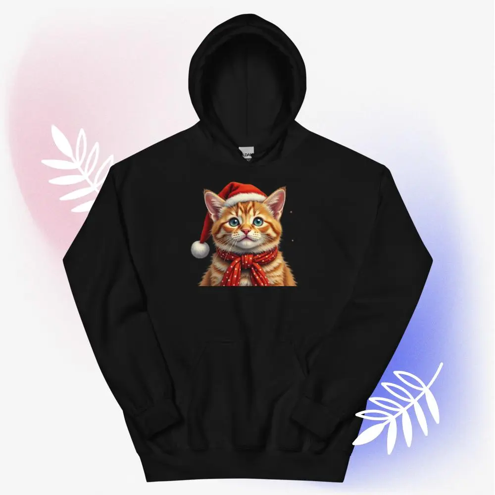 Cozy Kitten Christmas Hoodie