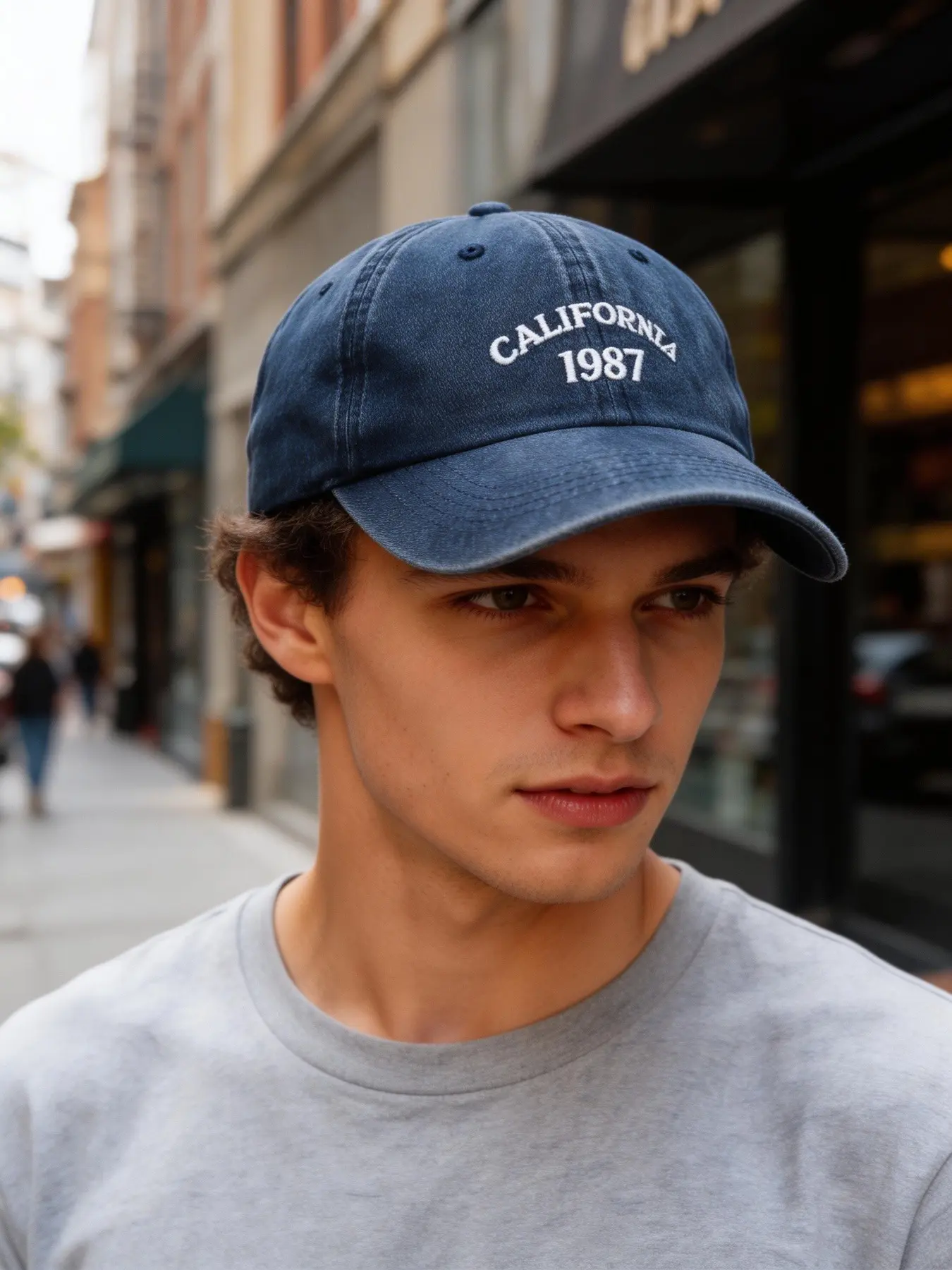 Baseball Cap for Men - California 1987 Embroidered, Cool Soft Top Dad Hat, Flattering Fit for All Face Shapes, Retro Casual Style
