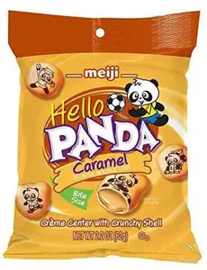 Meiji Hello Panda Caramel Bite-Sized Snack, 2.2 oz Bag