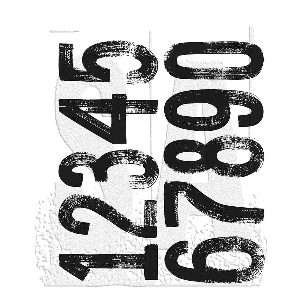 Tim Holtz Stampers Anonymous Cling Mount Stamp Paint By Number