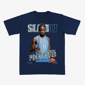 SLAMU Caleb Wilson Basketball T-Shirt, North Carolina #8 Motiv8 Graphic Tee, Unisex Fit For Men Women, Gift for Basketball Fans