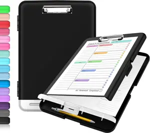 Clipboard with Storage, High Capacity Nursing Clipboard with Pen Holder, Heavy Duty Plastic Clipboard, Teacher Must Haves School Office Supplies