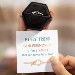 Best Friend Knot Ring Forever Bond Gift