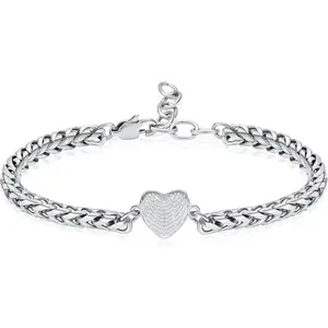 Heart Urn Bracelet for Ashes for Women Stainless Steel Angel Wings Cremation Bracelets Keepsake Human Pet Funeral Memorial