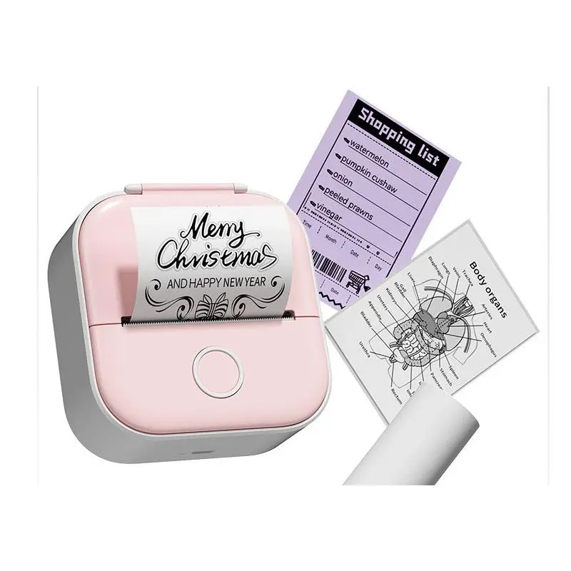 T02 English-Pink (comes with 1 roll of paper 53mm*