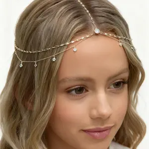 Women's Luxury Bridal Headpiece, Fashion Bohemian Wedding Accessory, Hair Jewelry, Student Supplies, Girl Accessories, Crown Design