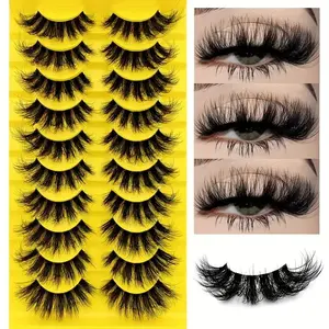 Transparent Thick Soft Synthetic False Eyelashes, Thick Curly Comfortable Versatile Fake Lashes, Perfect for All Seasons, Easy Application