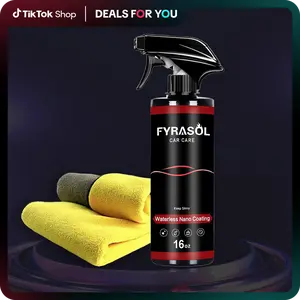 Fyrasol Ceramic Coating Spray – 3-in-1 Waterless Wash & Gloss Protector Wax Car Paint Polishing Car Paint Waxing Motor Wax