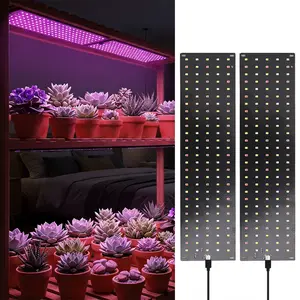 Plant Lights For Indoor Growing, Optimal Plant Growth, Full Spectrum LED Grow Lights for Indoor Plants, LED Panel with 10-Level Dimming & 3/9/12H Auto Timer, 3 Lighting Modes, for Plant Shelves Under Cabinet in home, garden & greenhouse