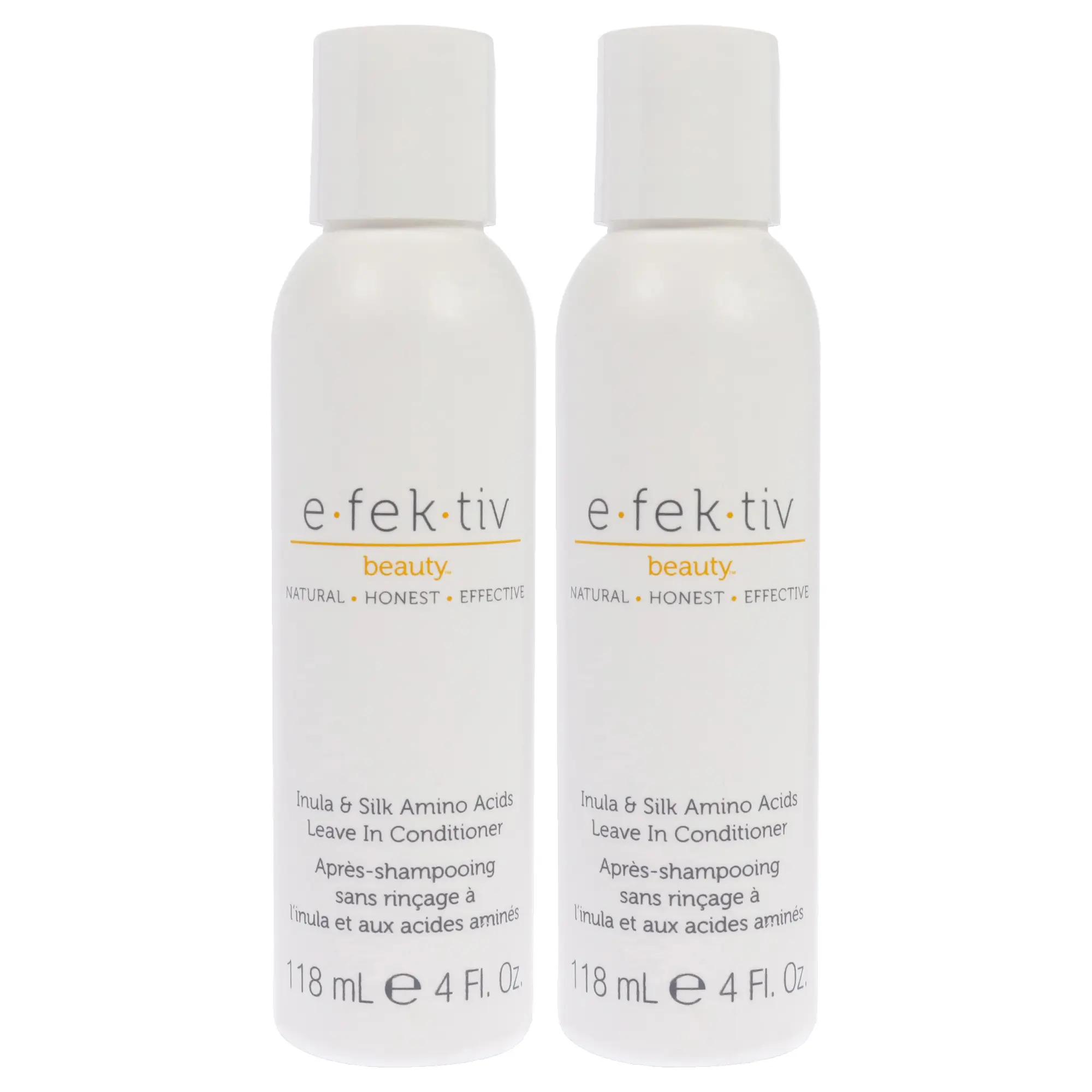 Inula Plus Silk Amino Acids Leave In Anti-Dandruff Shampoo and Conditioner Set by e.fek.tiv for Unisex - 4 oz Conditioner - Pack of 2 clarifying