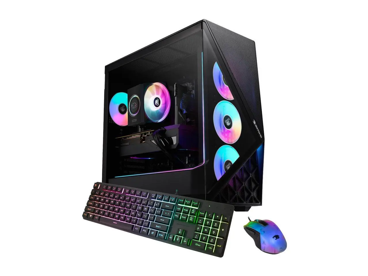 iBUYPOWER Slate Gaming PC Desktop Computer Intel Core Ultra 5 250KF Plus CPU, NVIDIA GeForce RTX 5060Ti 8GB GPU, 16GB DDR5 RAM, 1TB NVMe SSD, Windows 11 Home, Keyboard, Mouse  Black